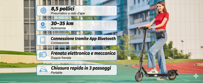 T3S 350W con indicatori di direzione integrati e portatarga
